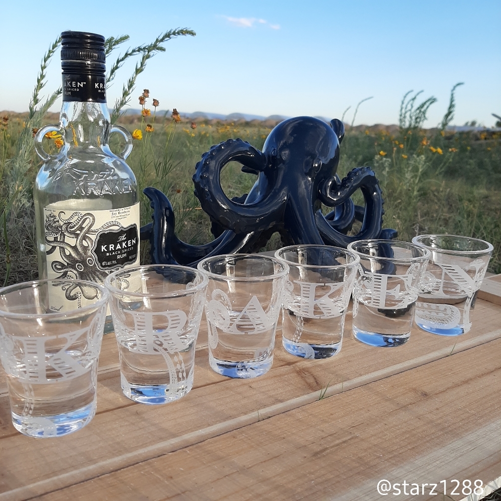 The Kraken Rum Collector Shot Glass Set 6